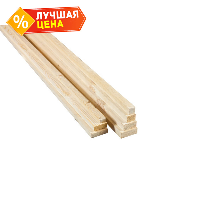 Рейка строганная сухая 20х20х2700 сорт АВ